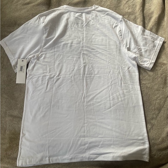 French Connection White Tee with Navy Logo - Picture 2 of 3